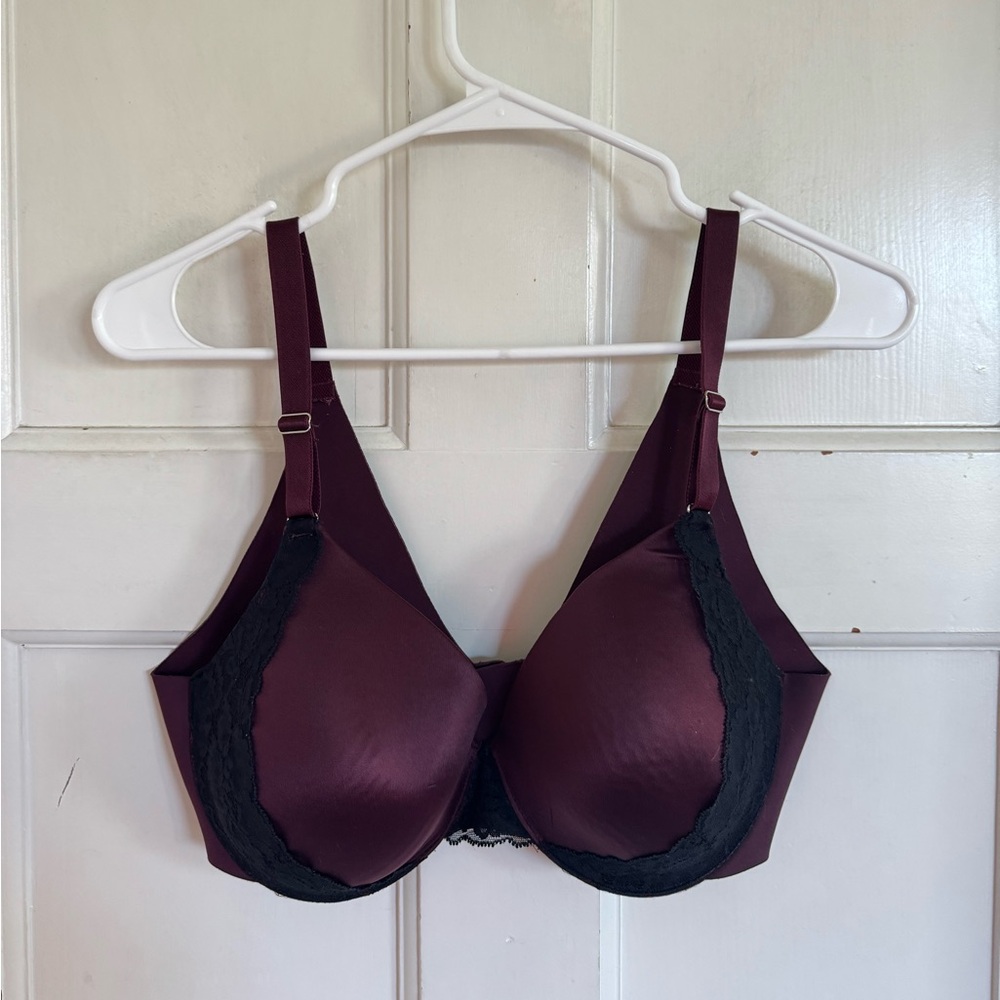Soma purple Vanishing Back Full Coverage Lace Trim bra size 38C‎